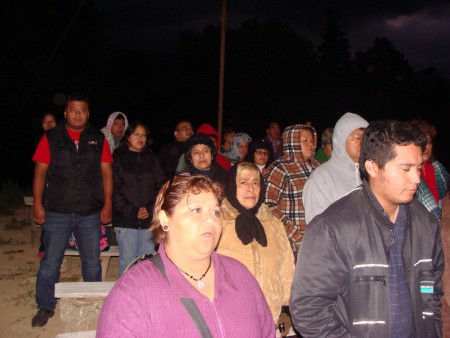 A PUNTO DE INICIAR LA ORACION